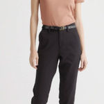 Quince NWT  Stretch Cotton Twill Girlfriend Chino Pants Size 24 Black Photo 0