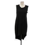 Michael Lauren Walt Le Black High-Low Dress Cotton Sleeveless Size Large Photo 2
