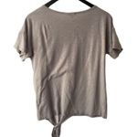 Prómesa Promesa Womens Graphic Tee Made In USA Twist Trendy Cotton Short Sleeve Gray XL Photo 3