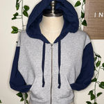 American Eagle Semi Cropped Zip Up Hoodie Photo 0