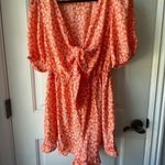 Urban Outfitters  tie front floral romper M Photo 1