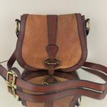 Fossil Vintage Reissue Dual Tone Brown Leather Flap Crossbody Messenger Bag Photo 0
