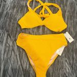 Vibrant Yellow Bikini Set Top 36B Bottoms M by Shade Shore Size undefined Photo 0