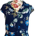 Blue colored flower dress Size M Photo 2