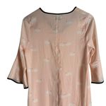 Kate Spade New York Pink Swan Print Sheer Caftan Nightgown Lounge Dress Size M Photo 7