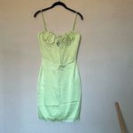 House Of CB S D-DD 'Nathalia' Pistachio Satin Midi Dress NWOT Photo 3