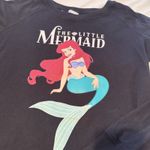 Disney  The Little Mermaid Ariel Sweatshirt Long Sleeve Black Reversible Womens M Photo 2