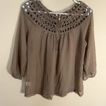 Umgee  sheer brown top Photo 1