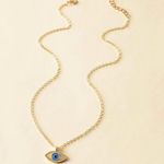 Evil Eye gold Necklace Photo 2