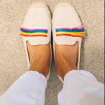 Anthropologie NWT /Soludos Traditional Handcrafted Rubber &Cotton Espadrilles Photo 0