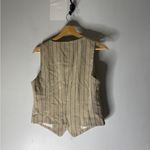 Evereve  Piper Scoop Neck Vest Cream Black Stripe Medium NWT Photo 1