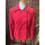 The Loft Double Button Breasted Jacket/Blazer Long Sleeve Red L Red Size L Photo 11