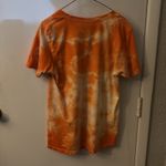 Whitney Houston Orange Crewneck Short Sleeve Tie Dye T Photo 4