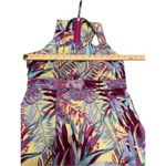 Title Nine  Sleeveless active wear Sports Dress padded bra Tropical Palm Size 8 Photo 7