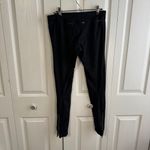 Nike dri fit black leggings ankle zipper size large Photo 3