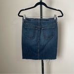 J Brand Roleen Frayed Stretch-Denim Skirt Size 26 Photo 3
