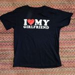 I HEART MY GIRLFRIEND GRAPHIC TEE Black Size M Photo 0
