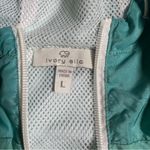 Ivory Ella  Blue and Pink Ombre Hooded Windbreaker Jacket Photo 6