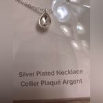 Ettika Silver Plated Dripping In Crystals Teardrop Necklace NWT Photo 4