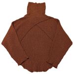 Free People  Beach Turtleneck Sweater OB1207478 Brown Rust Open Back Size Small Photo 11