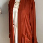 Cupcakes and Cashmere New  Women’s Luxe Open Front Duster Jacket in Paprika Photo 1