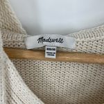 Madewell Poncho Hoodie Sweater Side Tie Hooded Cape Cream Oversized Size XXS Photo 5