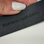 Chico's Chico’s Black Leather Belt with Sculptural Gold Hook Buckle – Size S/M Photo 8