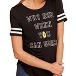 Hollister Why Run When You Can Guac? T-Shirt Short Sleeve Crew Neck Black Large Photo 0