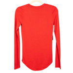 Wilfred  Free Red Diapason Long Sleeve Knit Top Scoop Neck Women's Small Photo 1