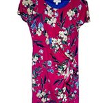 Robbie Bee Women's Floral Pink Sarong Style Dress Medium Photo 2