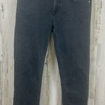 Current/Elliott Current Elliot Dark Grey Black Jeans size 24 Raw Hem Mid Rise Straight Leg Denim Photo 0