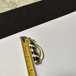 Golf Bag With Clubs Gold Tone Cream/Black Brooch Pin Golfing Perfect For Golfer Photo 4