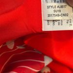 Madewell Scalloped Flutter-Sleeve Midi Dress in Daisy Society 12 red Photo 5