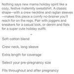 Isabel Maternity NEW  ‘SANTA BABY’ Long Sleeve Top Photo 4