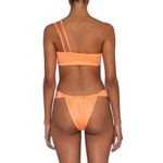 Baobab Taki One Shoulder High Waist Bikini Set Coral Orange Womens Size XS Photo 3