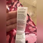 Topshop open back animal print dress pink red black size 6 NWT Photo 4