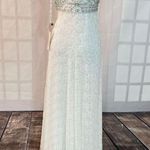 Sue Wong NWT white beaded pleated white lace formal gown size 0 Photo 5