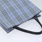 Burberry  Blue Tartan Nylon Tote Photo 5