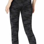 Danskin Black Camouflage 7/8 Length Leggings Size Large Photo 0