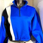 Sports illustrated woman’s crop top sweatshirt size XL Blue Photo 0