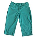 Tail Turquoise Crop Capri Golf Pants Size 6 Blue Photo 0
