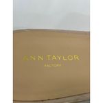 Ann Taylor  Causal Chic Women Croc Embossed Wedge Mules Slides Shoes Beige Size 9 Photo 6