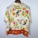 H&M HM Divided XL Oversized Floral Button Top Resort Vacation Beachy Boho Tropical Photo 3