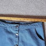 Velvet Heart  Vintage Button Up Blue Midi A-Line Skirt Size L Photo 4