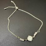 925 Sterling Silver Moissanite Meteor Wishing Slider Bracelet 3g. Photo 7