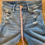 American Eagle  Next Level Stretch Jeans Women's Size 0, Medium Wash High Rise Photo 15