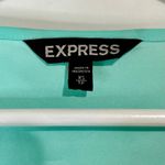 EXPRESS Women’s Cap Sleeve Blouse Teal Size XS EUC FLAW Professional Girly Cute Photo 3