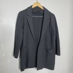 Quince  100% Organic Cotton Knit Open Blazer in Gray Size M Photo 1