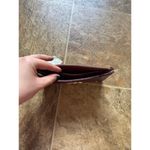 Badgley Mischka Burgundy Vegan Leather Long Wallet by  Photo 5