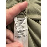 Vince Scoop Neck Pleated Midi Tank Dress in Moss Green Size Large Lagenlook Photo 5